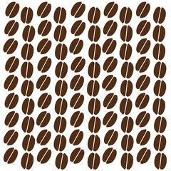 Abstract Coffee Bean Pattern with Layout Variations