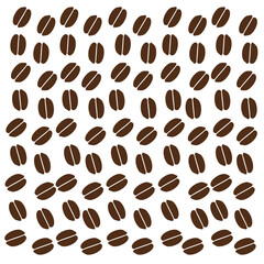 Abstract Coffee Bean Pattern with Layout Variations
