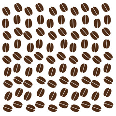 Abstract Coffee Bean Pattern with Layout Variations