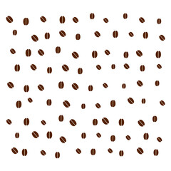 Abstract Coffee Bean Pattern with Layout Variations