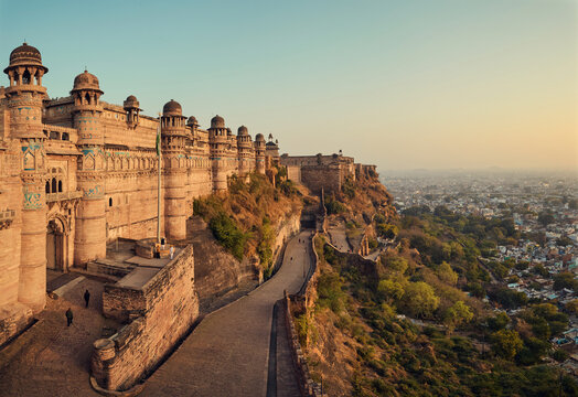 Gwalior fort and city in Madhya Pradesh state, India