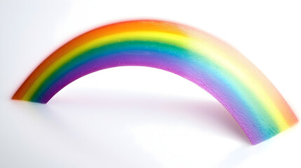 Captivating rainbow display isolated on white background stock photo minimalist setting close-up view nature's beauty