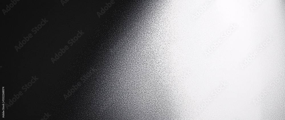 Poster abstract black and white gradient texture background image with a speckled effect