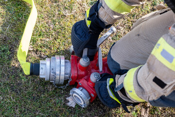 Training operation at the Berlin training fire station 2500