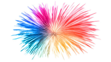 Dynamic color explosion art studio digital artwork creative environment close-up view visual impact