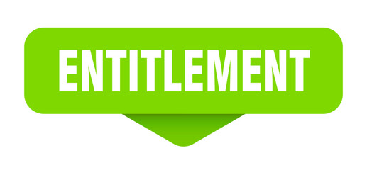 entitlement sticker. entitlement sign on transparent background