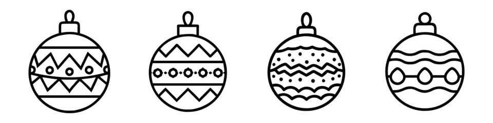 decorative bauble icon, decorative bauble line art - simple line art of decorative bauble, perfect for decorative bauble logos and icons