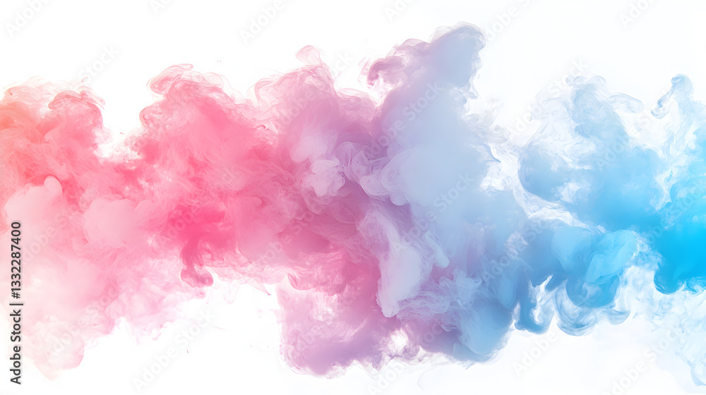 Aufkleber dynamic colorful smoke patterns abstract art digital creation vibrant environment aesthetic viewpoin