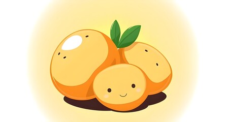 Fototapeta premium Cartoon Potato Illustration - Vegetable Design