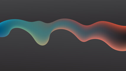 ABSTRACT DARK BACKGROUND ELEGANT GRADIENT MESH PURPLE ORANGE BLUE PASTEL COLOR WITH HAND DRAWN ORGANIC SHAPES DESIGN VECTOR TEMPLATE GOOD FOR MODERN WEBSITE, WALLPAPER, COVER DESIGN 