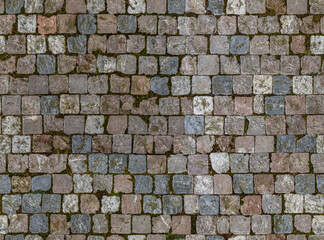 Natural granite stone paving seamless texture 