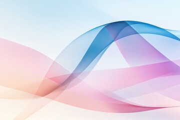 visually intriguing abstract design with intertwining lines and shapes in variety of vibrant colors set against soft