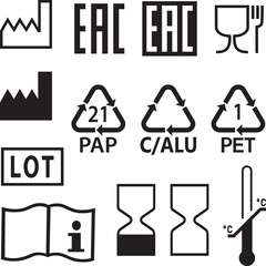 Packaging Symbols Vector