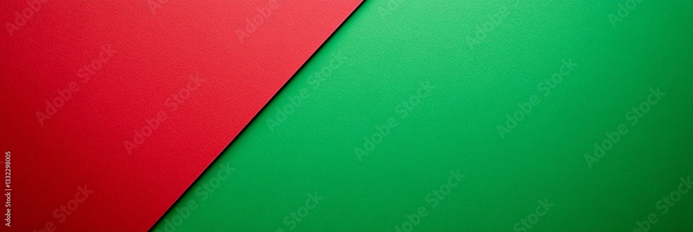 Poster abstract geometric background featuring a bold diagonal design with vibrant red and green colors cre
