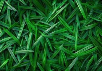 Artificial Green grass texture seamless background, top view