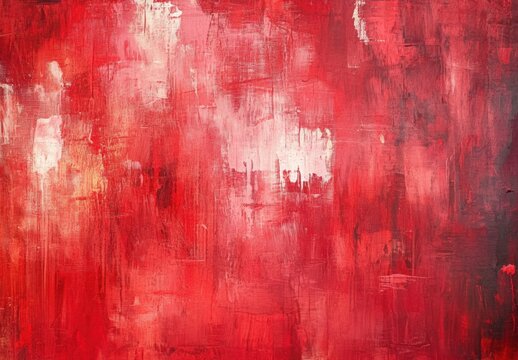 Artistic hand painted multi layered red background