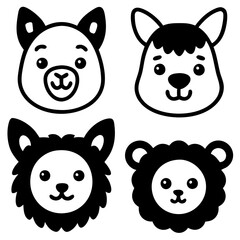 vector set of animals