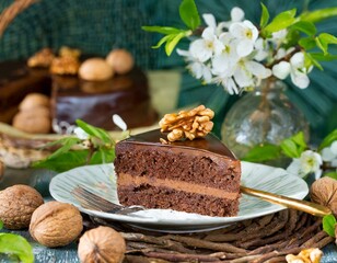 Stück Schokoladentorte