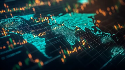 A digital representation of global markets using data visualization