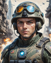 portrait of a soldier