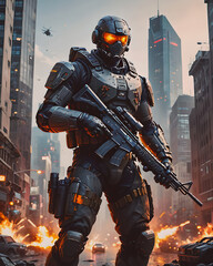 military soldier in military uniform