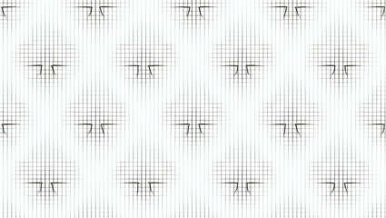 Modern Flat Geometric Clover Pattern: Sharp Lines for Textiles