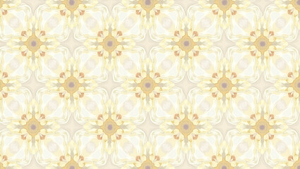 Art Nouveau daisy seamless tile pattern with flowing lines and pastel colors ideal for elegant dining rooms concept as Flowing lines and pastel colors create Art Nouveau daisy seamless tile pattern fo