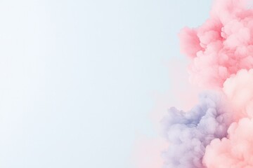 ethereal watercolor blossoms bloom on gentle wash of pastel hues embodying abstract elegance with ample copy space