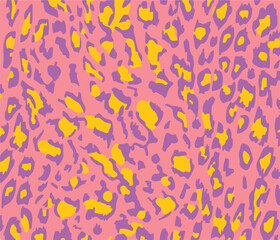 natural seamless patterns with coat, skin of fur textures of wild exotic animals - zebra, snake, tiger, leopard, giraffe. Flat vector illustration for wrapping paper, textile print.