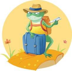 A whimsical watercolor vector art illustration