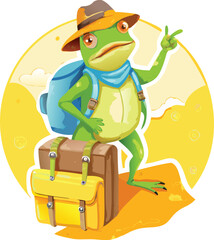 A whimsical watercolor vector art illustration