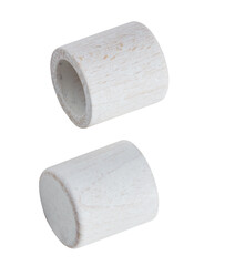 wooden ring pipe cut out isolated transparent background