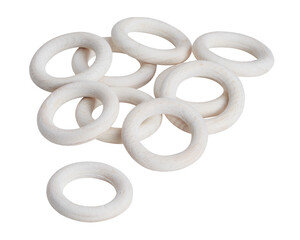 wooden ring cut out isolated transparent background