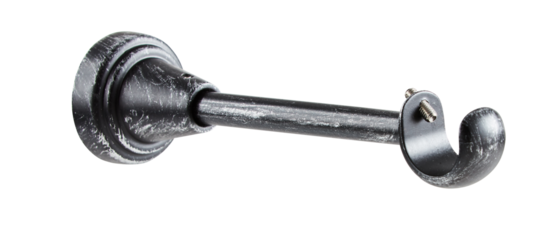 Steel bar hanger cut out isolated transparent background