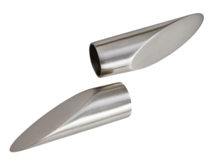 Pointed iron rod cut out isolated transparent background