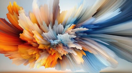 Obraz premium Abstract explosion of vibrant colors (1)