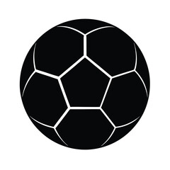 Fototapeta premium Soccer Ball Silhouette Vector.