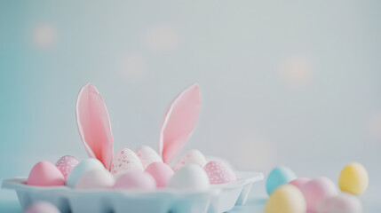 easter, egg, holiday, bunny, rabbit, toy, eggs, animal, pink, celebration, spring, decoration, hare, basket, object, seasonal, gift, baby, love, isolated, color