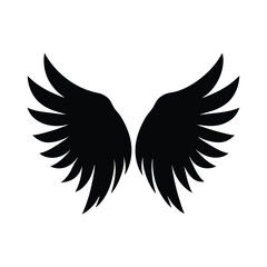 Wings Silhouette Vector.