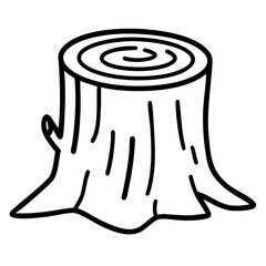 summer campfire hobby hand drawn black and white outline