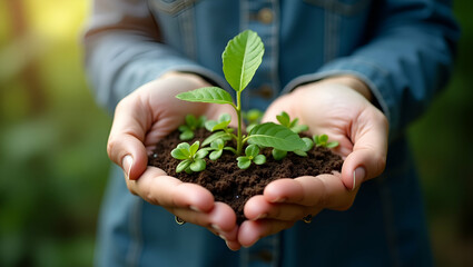 Businesses Trading ESG Carbon Credits: A Sustainable Approach to Offset Emissions and Promote Environmental Responsibility in Photo Stock Concepts with Left-Side Space