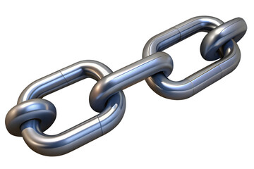 Obraz premium Interlinked Metal Chain Links Connection, Teamwork, and Unity Concept