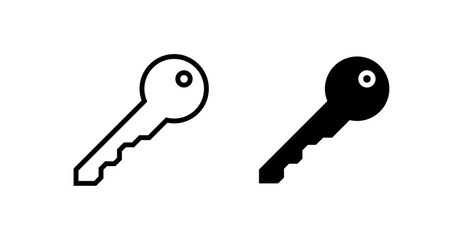 Key set icon, key sign vector