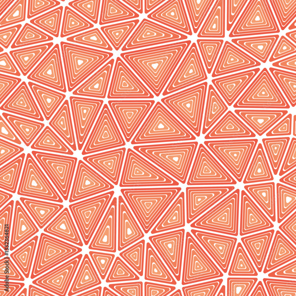Poster abstract vector background. multiple repeated inner triangles. medium shape size. one tone colored s