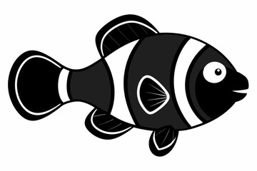 Classic Black Clownfish Shape