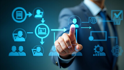 Visualize Agile Project Management: Flat Vector Illustration of Developers Using Kanban & Scrum Boards