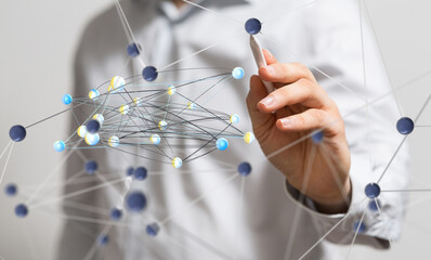 Technology background. Big data concept. Binary
