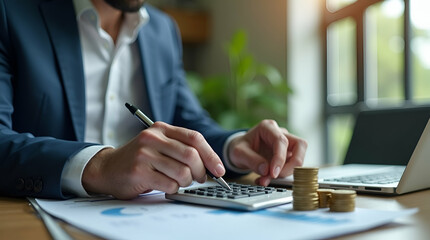 Fototapeta premium Maximize ROI: Strategic Investment & Savings for a Secure Future