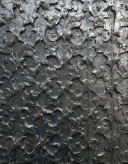 Metal background. Pattern for wallpapers, covers, wall decorations. Oil paint