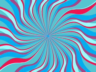 Vintage retro banner background. Colorful grunge wave wallpaper. Vector illustration. Twist party backround pattern.
